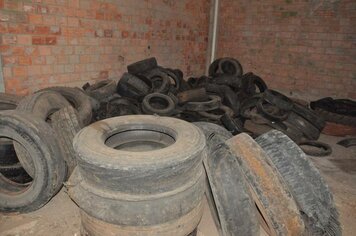 Dez toneladas de pneus descartados são recolhidos em Soledade