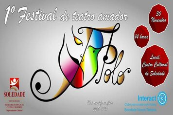 1º Festival de Teatro Amador Apollo será realizado no Centro Cultural