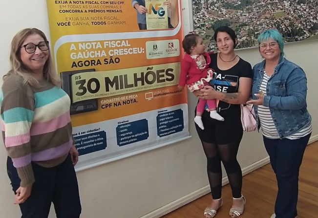 Nota Fiscal Gaúcha tem novos consumidores premiados no sorteio municipal