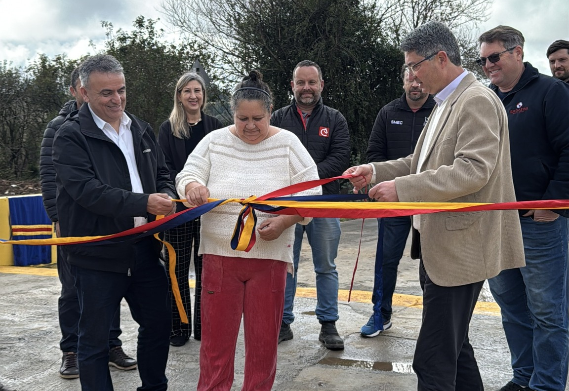PREFEITURA DE SOLEDADE REINAUGURA PONTE SANDRO BAGATINI APÓS DUPLICAÇÃO DA GALERIA