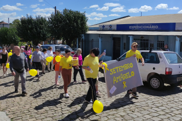 COMUNIDADE PARTICIPA DA CAMINHADA PELA VIDA EM ALUSÃO AO SETEMBRO AMARELO